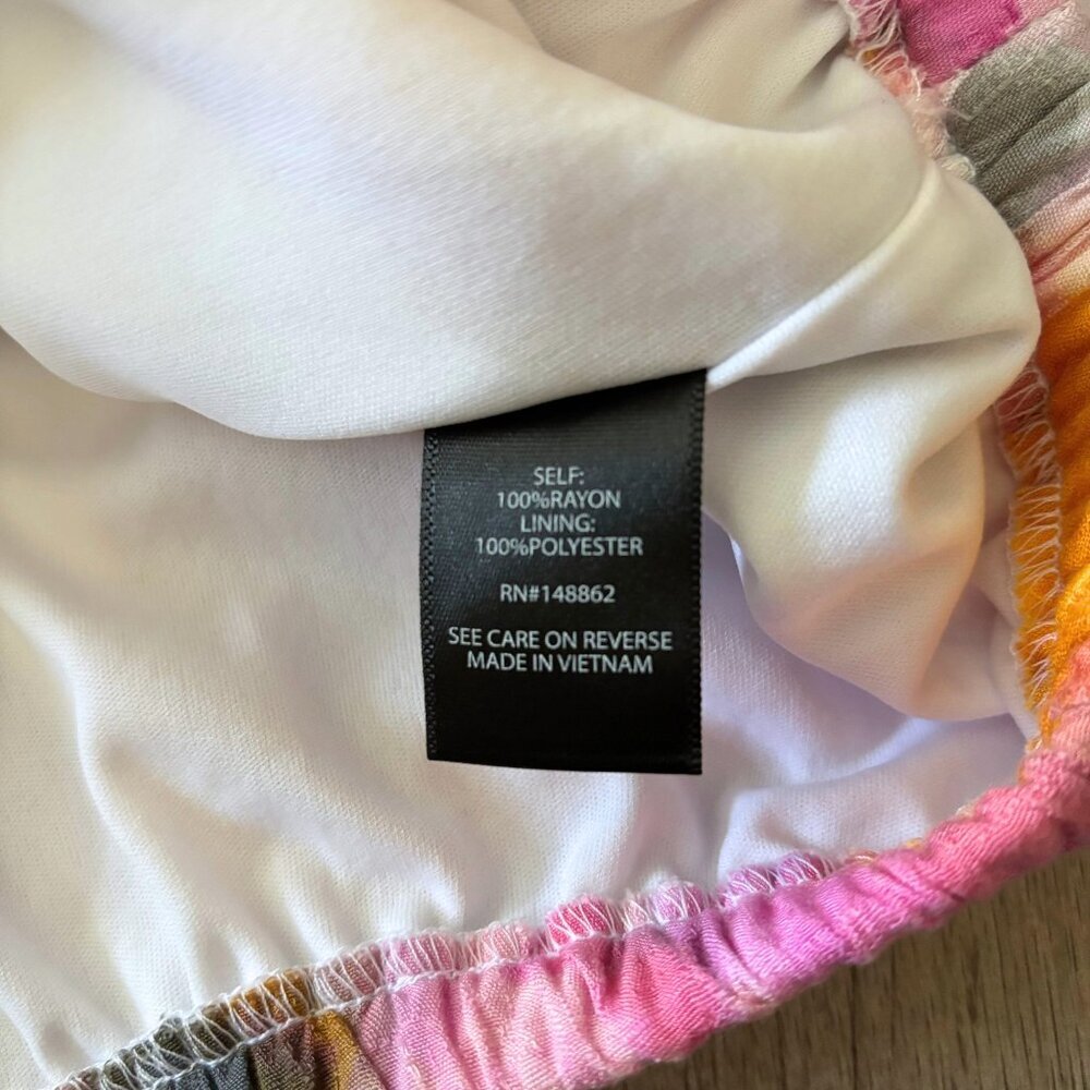 Torrid Multi Watercolor Tie-Dye Off-Shoulder Ruffled Neckline Top Size 2X Boho - Picture 4 of 11